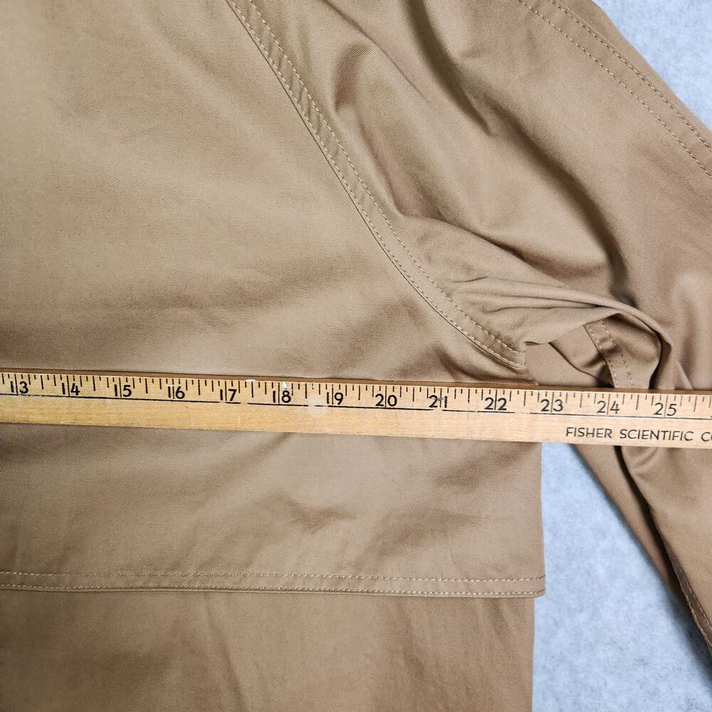 Everlane Long Mac Trench Coat Womens L Cotton Brown Minimalist Capsule Oversized - Picture 14 of 16